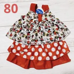 新品タグ付き ディズニーミニー柄セパレート水着 80 定価4290円