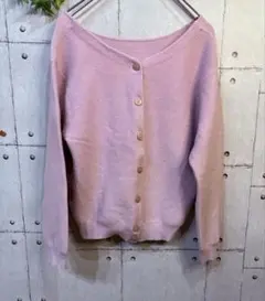 【アプワイザーリッシェ】ニットカーディガン　(ピンク)Mサイズ