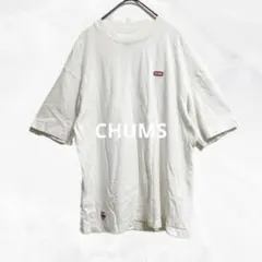 c987 Chumsチャムス　ロゴ刺繍半袖TシャツL ユニセックス　カジュアルのサムネイル