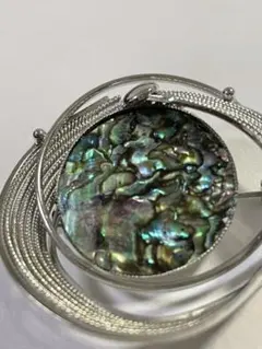 昭和レトロ　鮑貝のブローチ