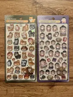 ボンボンドロップシール　和柄　相撲　芝犬 正規品　新品未開封