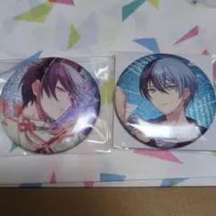 プロセカ 青柳冬弥 グリッター缶バッジ セット