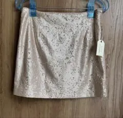新品　FOREVER 21 スパンコール ミニタイトスカート ピンクゴールド　M