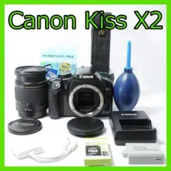 Canon Kiss X2 手振れ補正 軽量 すぐ使える 初心者入門セット - メルカリ