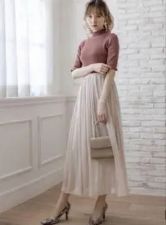 GRLギャザーフレアスカート[mb1100] エクリュL