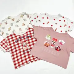 半袖Tシャツ　まとめ売り　90-95 女の子　保育園着　バースデイ