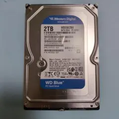 【新古品使用時間10時間以内】HDD 2TB 3.5インチ