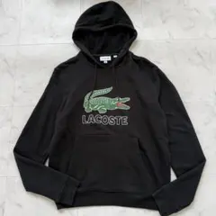 LACOSTE ビッグワニ パーカー 黒 M