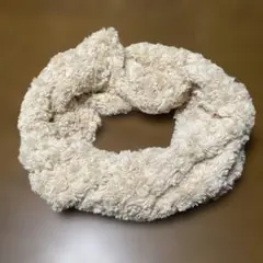 フリース クリーム色 スヌード　　　 マフラー
