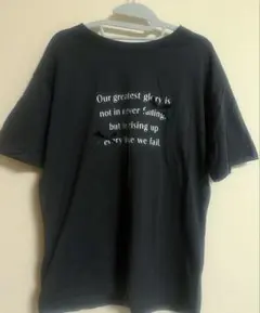 COLZAグレー メッセージプリント Tシャツのサムネイル