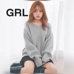 GRL/グレイル Vネックニットプルオーバー
