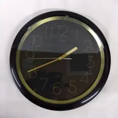 CITIZEN 掛け時計 黒 ブラック 4MG554