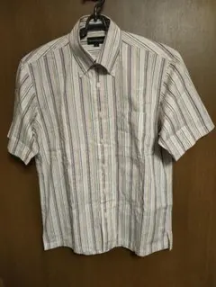 美品　The Scotch House　スコッチハウス　ストライプ柄　半袖シャツのサムネイル