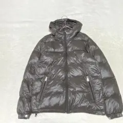 EK4067 ダウンジャケット【M】ドロスト ブラウングレー アウター フード