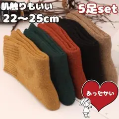 【５足セット】靴下 カラー ソックス 極暖 暖かい レディース 厚手