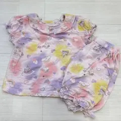 ユニコーン柄 ベビー　パジャマセット 80cm ゆめかわ　パジャマのサムネイル