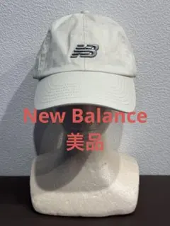 New Balance ニューバランス カーブドブリムNB キャップ 白 美品