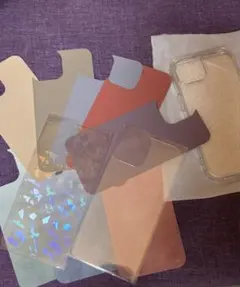 iPhone15 14 13 クリアケース＋着せ替え インナーシート 8枚セット