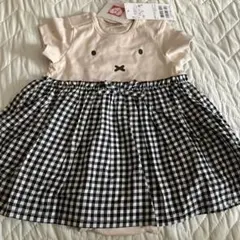 ミッフィー柄　ワンピ風カバーオール