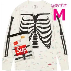 【M】Supreme Hanes Bones Thermal Crew 3