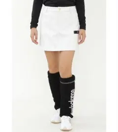 ニューバランスゴルフ　裏起毛フリース　スカート　ホワイト　秋冬