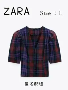 【タグ付】ZARA ハーフスリーブ シャツ Size : L