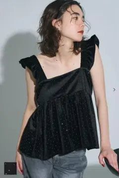 【coca】ベロアラメビスチェ Mサイズ