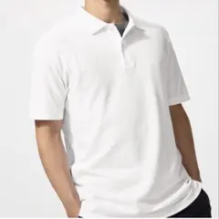 UNIQLO エアリズムコットンカノコポロシャツ ホワイト Lサイズ