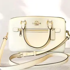 COACH 2WAYショルダーバッグ 白 レザーのサムネイル