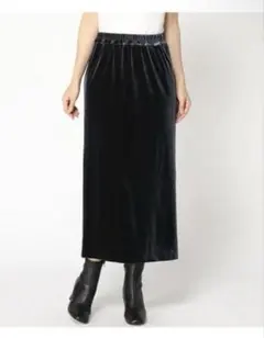 JEANASIS カットベロアナロースカートのサムネイル