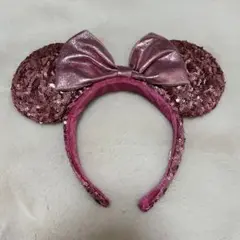 東京ディズニーリゾート カチューシャ スパンコール ピンク