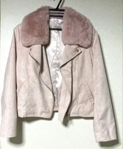 【美品】ByeBye oneway ライダースジャケット　ファー付き