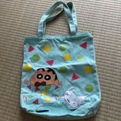 クレヨンしんちゃんトートバッグ 水色
