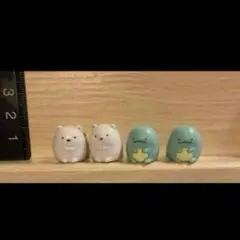 フィギュア　すみっコぐらし　しろくま2個 とかげ2個