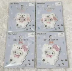 サンリオ　ワッペン　セリア　マイメロディ　マイメロ　キティーちゃん　4点セット