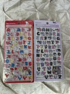 正規品　ボンボンドロップシール　サンリオmoji キティ　クロミ　２枚セット