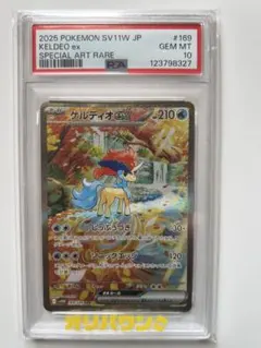 ケルディオ　伝説キラコレクションpsa10. PSA 10 Keldeo Ex 169 Special Art Rare Pokémon Japanese Sv11w-White