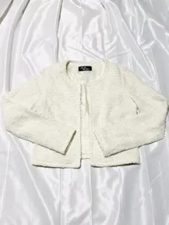 【美品】CECILMcBEE ツイード風ノーカラージャケット⭐️