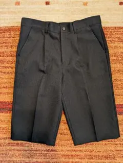 黒 無地 フォーマル ハーフパンツ 160cm