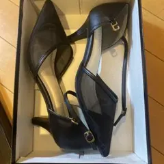 チュールパンプス レディース 靴 黒 結婚式 パーティー
