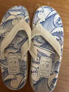  SLIPPER サンダル ホヌ柄 サイズ6 ISLAND SLIPPER サンダル ホヌ柄 サイズ6 - メルカリ