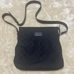 グッチ GG柄 ナイロン レザー ショルダーバッグ