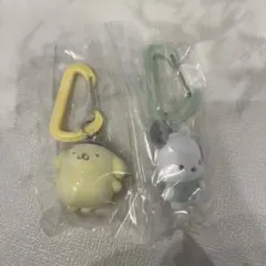 サンリオキャラクターズ　カラフルカラビナマスコットチャーム　プリン　ポチャッコ