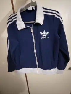 adidas トラックジャケット ネイビー ホワイト