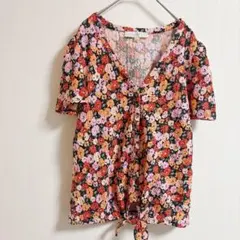 SÉZANE 花柄 半袖ブラウス サイズ36美品 パリ - メルカリ