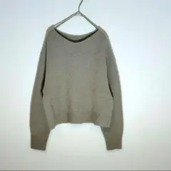 A part by ラクーン混Vネックニット 長袖 ふわふわニット Fのサムネイル
