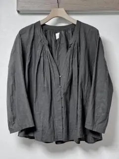 Khadi and Co BESS NIELSEN 黒 ギャザーブラウス　M