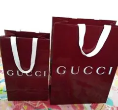GUCCI グッチ ショッパー バーガンディ２枚セット
