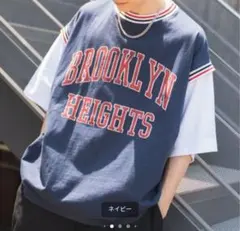 WEGO 半袖Tシャツ　フェイクベストカレッジTシャツのサムネイル