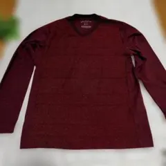 【JOSEPH ABBOUD】長袖Vネックカットソー ワイン